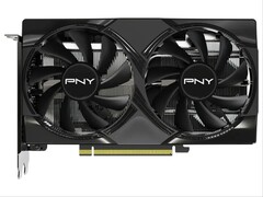 PNY RTX 5060 Overclocked è dotato di un radiatore a doppia ventola e di un design completamente nero. (Fonte: Best Buy)