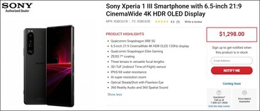 Sony Xperia 1 III prezzo. (Fonte immagine: Focus)