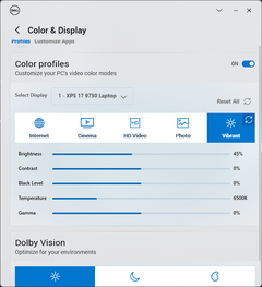 Impostazioni del colore e del display