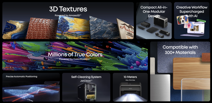 Supporto per texture e materiali per la stampante UV E1.