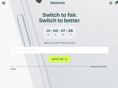 Il Fairphone 6 potrebbe essere annunciato il 25 giugno alle ore 11 CET (screenshot da: Fairphone.com).