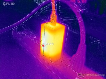 L'alimentatore raggiunge una temperatura superiore a 44 °C quando è sottoposto a carichi intensi