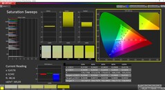 Saturazione di CalMAN Colorchecker