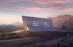 Un rendering della centrale elettrica Aurora di Oklo (Fonte: Oklo)