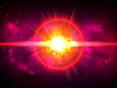 Un'illustrazione d'artista che mostra una supernova.