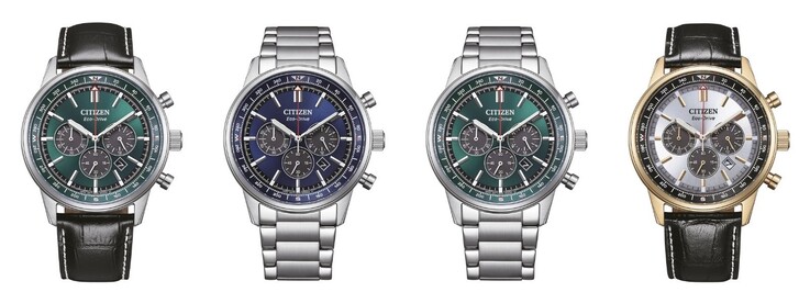 Da sinistra a destra: gli orologi Citizen CA4720-01X, CA4720-52L, CA4720-52X e CA4723-03A. (Fonte dell'immagine: Citizen, edito)