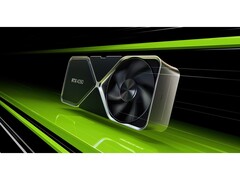 Un'immagine promozionale della scheda grafica RTX 4090 di Nvidia su uno sfondo nero e verde. (Fonte immagine: Nvidia)