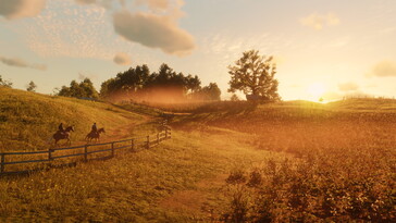 Un'immagine che mostra i paesaggi di Red Dead Redemption 2. (Fonte: Steam)