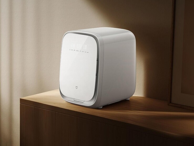 La mini lavatrice e asciugatrice Xiaomi Mijia da 1,2 kg. (Fonte: Xiaomi)