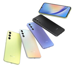 I modelli Galaxy A34 e Galaxy A54 sono disponibili in quattro varianti di colore. (Fonte: Samsung)