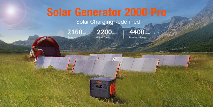 Create il vostro impianto solare personale con il Jackery Solar Generator 2000 Pro. (Fonte: Jackery)