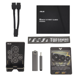 Asus TUF Gaming GeForce RTX 4070 Ti Super: accessori in arrivo. (Fonte immagine: Asus)