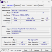 Scheda madre CPU-Z