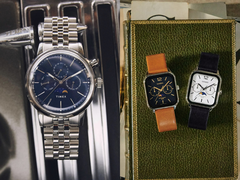 Gli orologi Timex Marlin Moon Phase 40 mm (a sinistra) e MTP-M305L (a destra), nella foto. (Fonte: Timex/Casio)