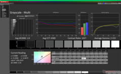 Scala di grigi dopo la calibrazione