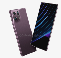 Renders trapelati dell&#039;OPPO Find X5 Pro. (Fonte: OnLeaks X Prepp)