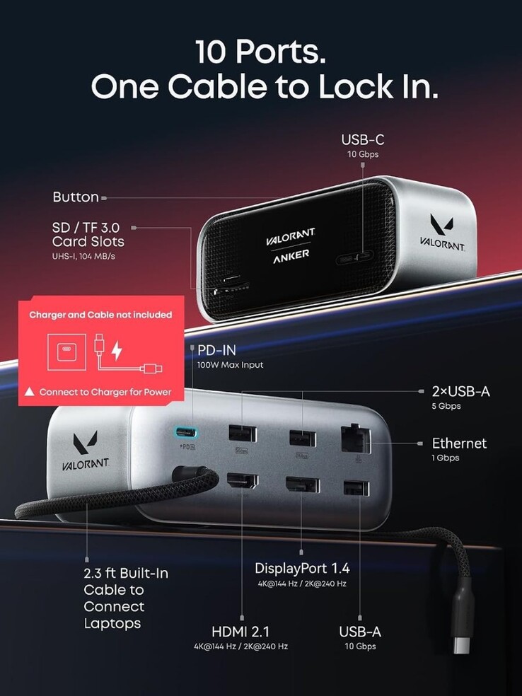 L'Anker Nano 10-in-1 USB-C Hub Valorant Limited Edition