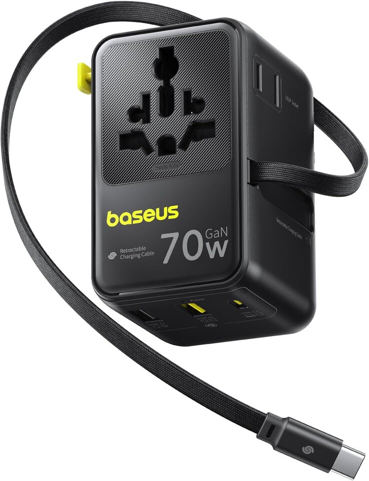 L'adattatore da viaggio universale Baseus EnerCore CG11. (Fonte: Baseus)