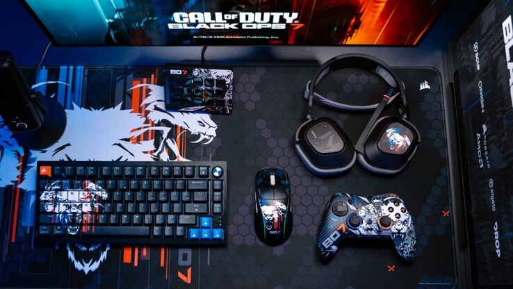 I nuovi accessori Corsair a tema Call of Duty: Black Ops 7. (Fonte immagine Corsair)