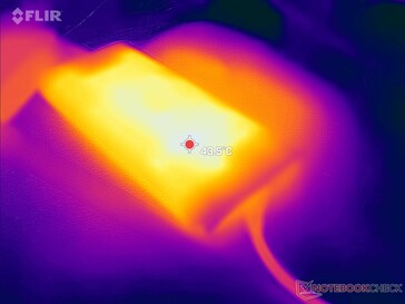 L'adattatore CA può raggiungere i 50 C quando si utilizzano carichi impegnativi per lunghi periodi