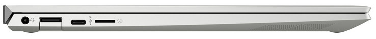 A sinistra: jack audio combinato, 2x USB 3.1 Gen (1x tipo A, 1x tipo C), lettore di schede SD (microSD)