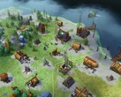 Un'immagine che raffigura un villaggio in Northgard: Definitive Edition.
