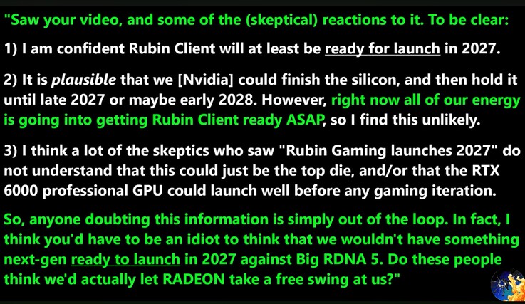Fuga di notizie sul lancio della RTX 6090.