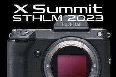 Fujifilm dovrebbe lanciare la GFX100 II in occasione dell&#039;X Summit di Stoccolma, in Svezia, a settembre. (Fonte: Fujifilm - modifica)