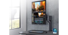 Il nuovo monitor DualUp. (Fonte: LG)