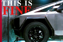 Il frontale del Tesla Cybertruck presenta esclusivamente angoli taglienti, il che potrebbe escludere la sua commercializzazione nell'UE. (Fonte: Tesla)