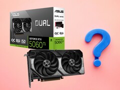 A parte la dimensione della VRAM, la RTX 5060 Ti 8 GB presenta le stesse specifiche della RTX 5060 Ti 16 GB. (Fonte immagine: Asus, Unsplash modificato)