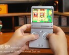 L'Anbernic RG SP durante l'esecuzione di un titolo per GBA.