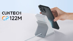 Cuktech CP122M può essere collegato a un supporto esterno per trasformarlo in un normale caricatore wireless cablato (Fonte immagine: Cuktech - modificato)