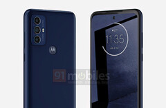 Il Motorola &#039;Maui&#039; ha un design semplice con cornici spesse del display. (Fonte: 91mobiles)