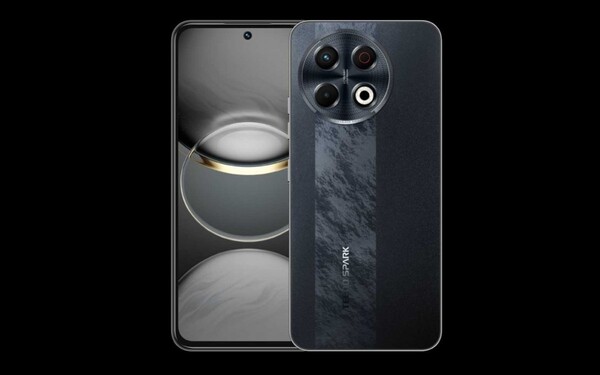 Tecno Spark 30 Pro in versione Obsidian Edge. (Fonte: Tecno via GSMArena)