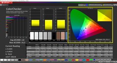 CalMAN ColorChecker calibrato