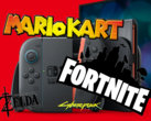 La Nintendo Switch 2 avrà diversi titoli di lancio, la maggior parte dei quali di terze parti. (Fonte: Nintendo, CD Projekt Red, Epic Games con modifiche)