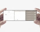 Il concept "slide-phone" Oppo x Nendo combina tre schermi pieghevoli. (Immagine: Oppo)