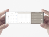 Il concept "slide-phone" Oppo x Nendo combina tre schermi pieghevoli. (Immagine: Oppo)