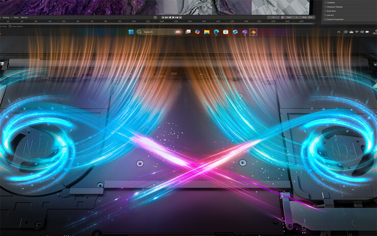 Lo Yoga Pro 7 15ASH11 è dotato di un sistema a doppia ventola che Lenovo commercializza con il nome di “X Power”.