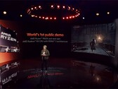 AMD ha mostrato una delle sue prossime schede grafiche all'evento di lancio della serie Ryzen 7000 (immagine via AMD)