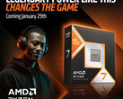 Un poster promozionale di AMD Ryzen 7 9850X3D (fonte: AMD)