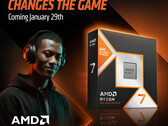 Un poster promozionale di AMD Ryzen 7 9850X3D (fonte: AMD)