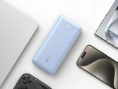 Banca di energia di Anker (20K, 87W, cavo USB-C integrato) in blu nebbioso