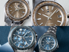 In alto, abbiamo il Casio Oceanus OCW-S400A-5AJF e l'OCW-S40-5AJF, mentre in basso abbiamo l'Oceanus OCW-S7000E-2AJF e l'OCW-S40-2AJF. (Fonte immagine: Casio)