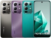 Infinix Note 50x 5G è disponibile nelle colorazioni verde mare, viola incantato e grigio titanio (Fonte: Infinix)
