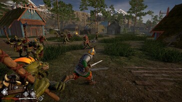 Nella foto: Una schermata di gameplay di Lizards Must Die.