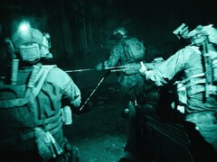 Filmato in-engine di Battlefield 6 che mostra una missione notturna con occhiali per la visione notturna. (Fonte: Steam)