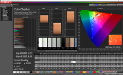 ColorChecker prima della calibrazione