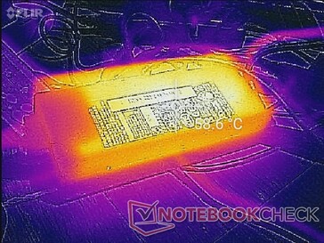 L'adattatore AC può raggiungere quasi 60 C dopo aver giocato per un'ora